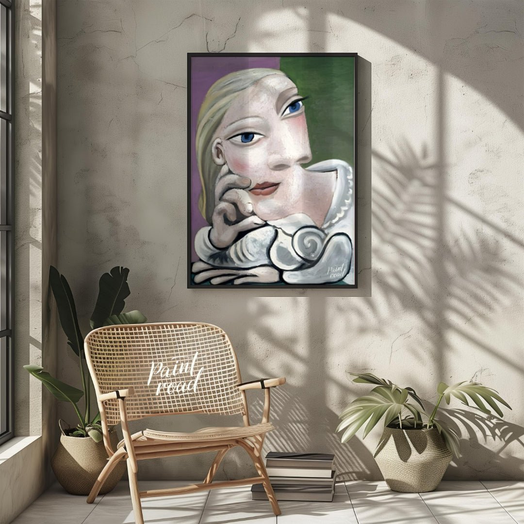 This intimate and serene portrait by Pablo Picasso features his beloved muse, Marie-Thérèse Walter,… for other