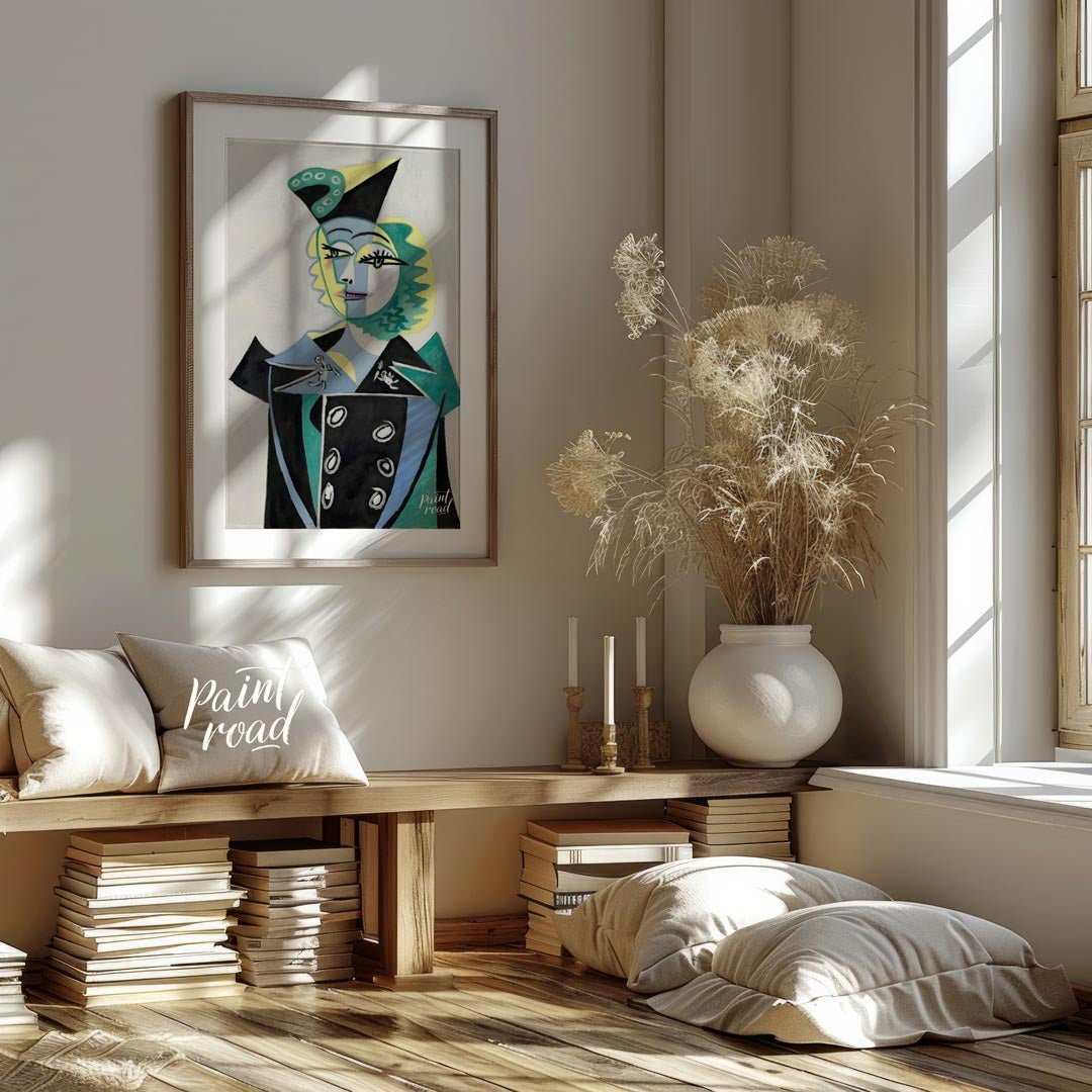 Pablo Picasso’s “Portrait of Nusch Éluard” is a striking and elegant depiction of the Surrealist ar… for living room