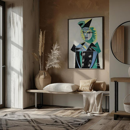 Pablo Picasso’s “Portrait of Nusch Éluard” is a striking and elegant depiction of the Surrealist ar… for living room