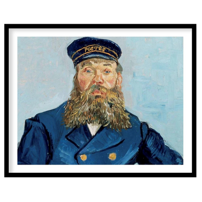 This captivating portrait captures the essence of a 19th-century postmaster, adorned in a striking for sanctuary