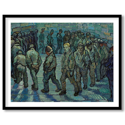 Step into the world of Van Gogh with this evocative piece, 'Prisoners in a Courtyard'. The artwork for studio