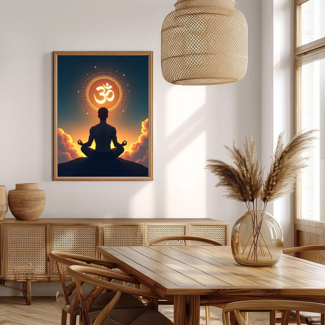 Immerse yourself in tranquility with this breathtaking artwork depicting a solitary figure in for Extra Kitchen