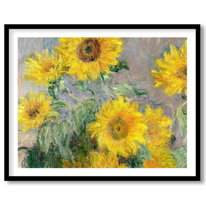 Illuminate your space with the vibrant energy of this 'Radiant Sunflower Symphony'. The artwork for sanctuary