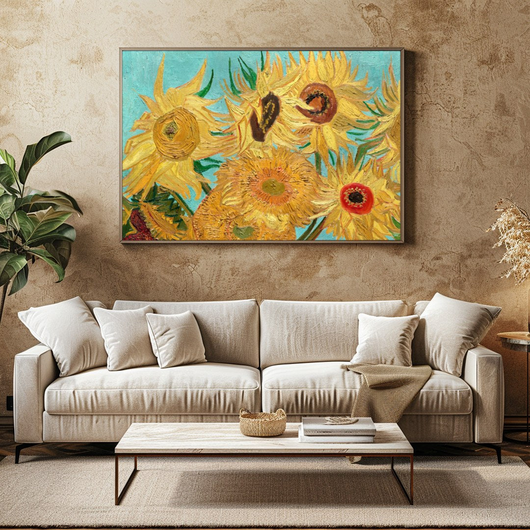 Capture the essence of summer with this vibrant depiction of sunflowers in full bloom. The for Family Room