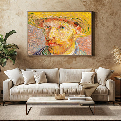 Experience the emotive power of this vivid, textured portrait that embodies the essence of human for Family Room
