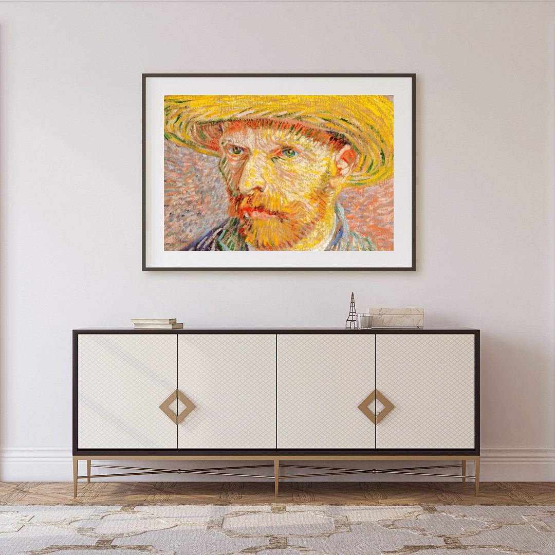 Experience the emotive power of this vivid, textured portrait that embodies the essence of human for Foyer