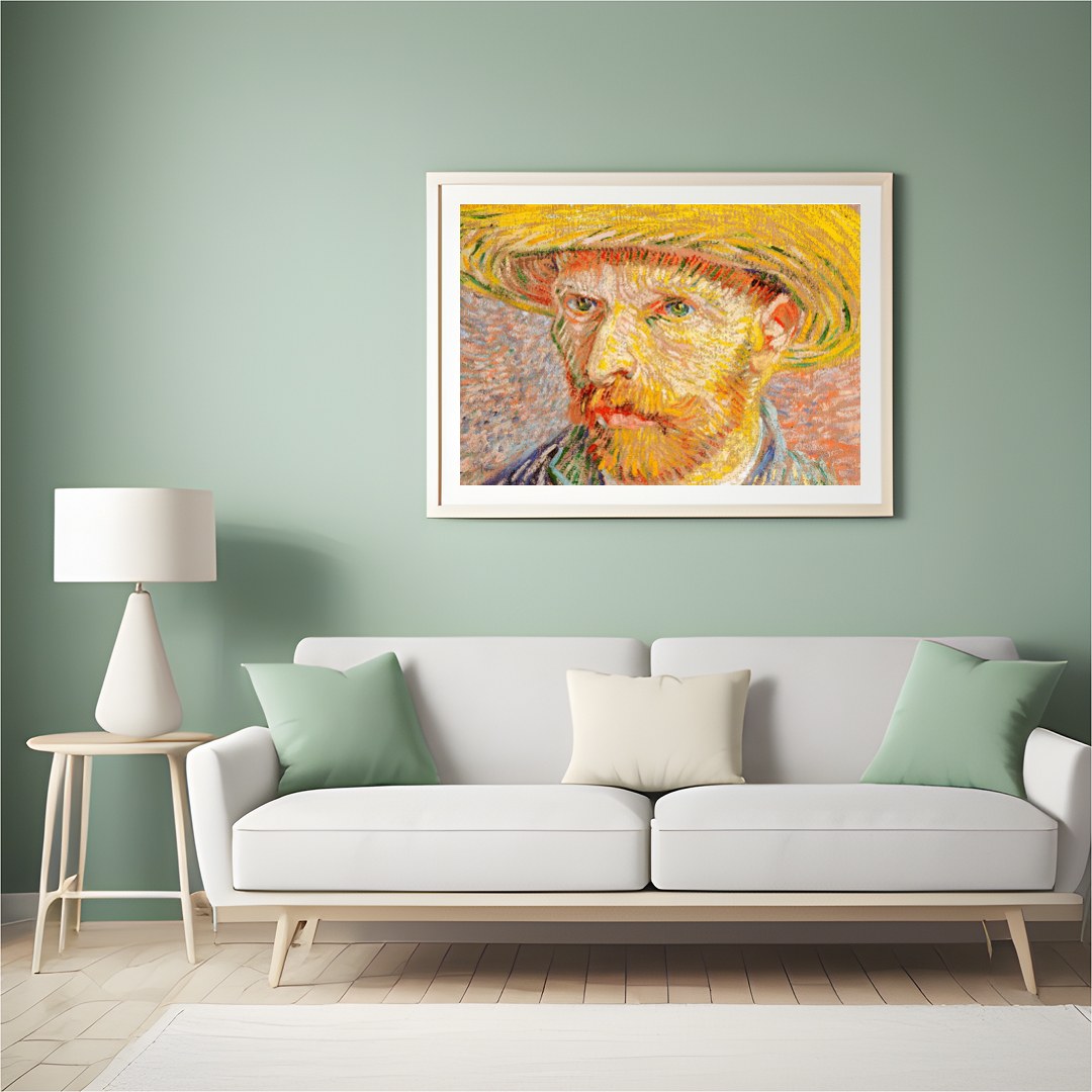 Experience the emotive power of this vivid, textured portrait that embodies the essence of human for Hall