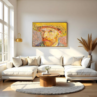 Experience the emotive power of this vivid, textured portrait that embodies the essence of human for Living Room