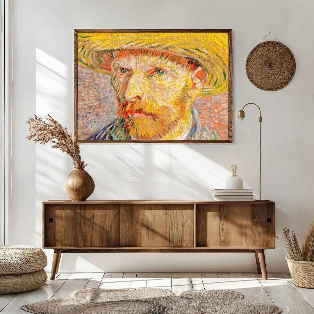Experience the emotive power of this vivid, textured portrait that embodies the essence of human for Sitting Area