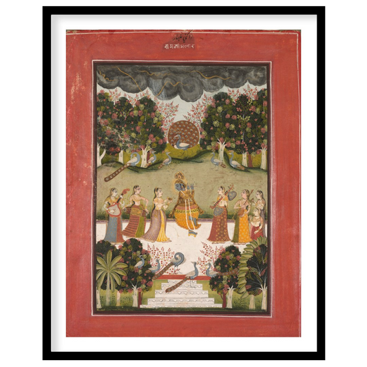 Immerse yourself in the vibrant culture of Rajasthan with this exquisite artwork depicting a for gallery