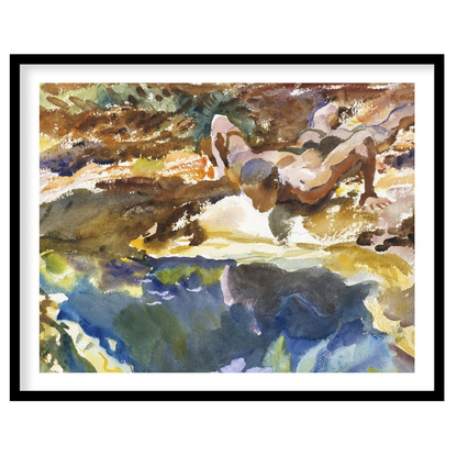 Immerse yourself in the vibrant hues and organic forms of this exquisite watercolor artwork. With for room