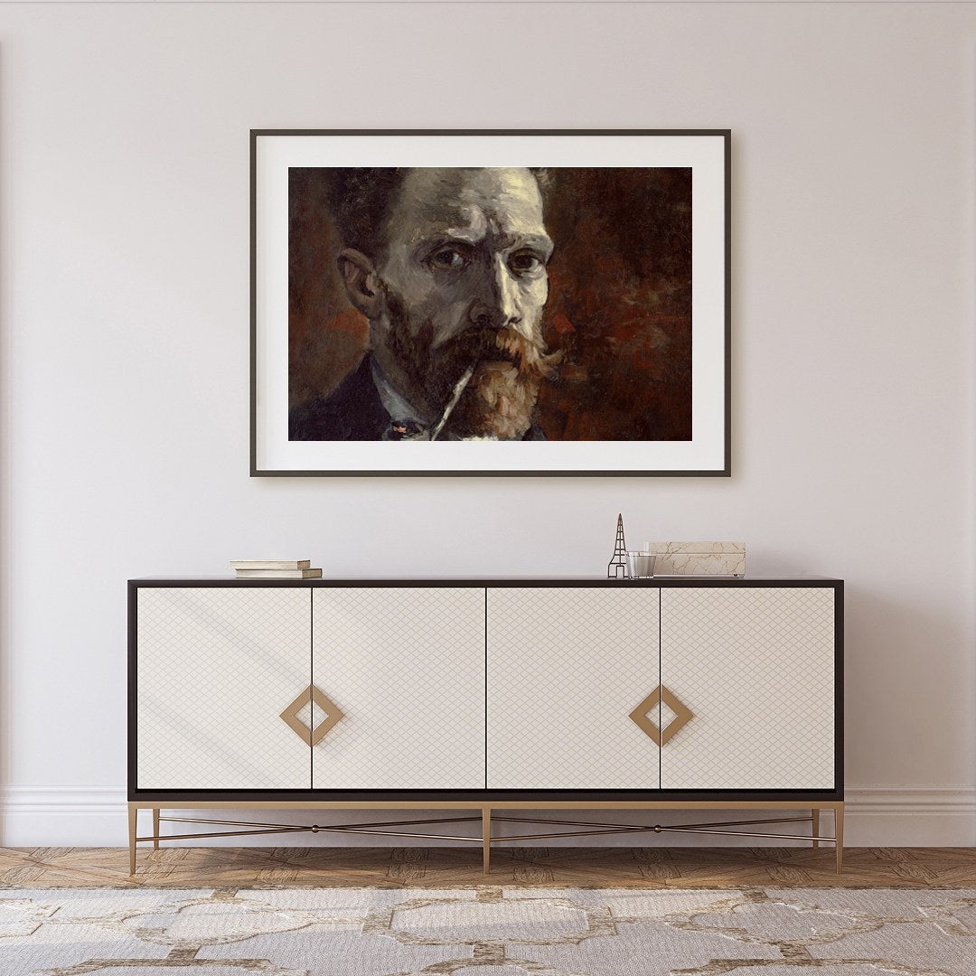 Immerse yourself in the depth and texture of this evocative portrait, featuring a rich array of for Foyer