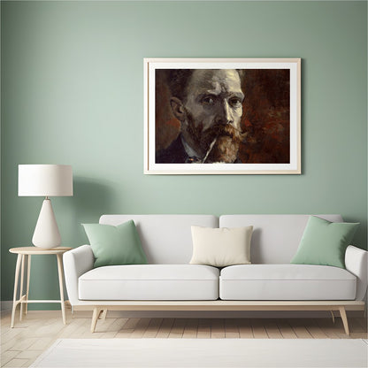 Immerse yourself in the depth and texture of this evocative portrait, featuring a rich array of for Hall