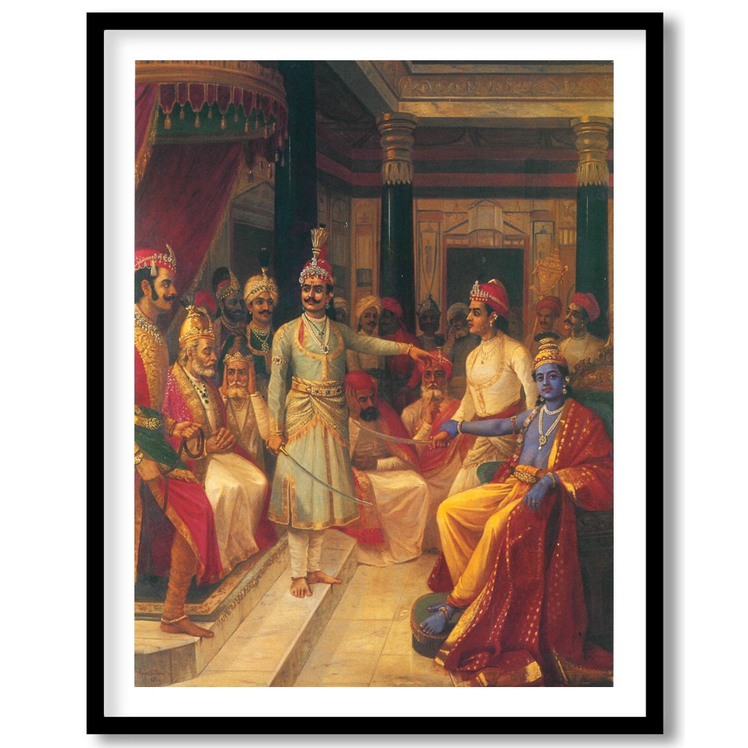 Step into the grandeur of a historic royal courtroom with this stunning artwork. The intricate for dwelling