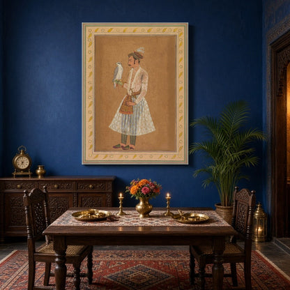 Immerse yourself in the grandeur of Indian royalty with this exquisite artwork featuring Raja Jagat for Dining