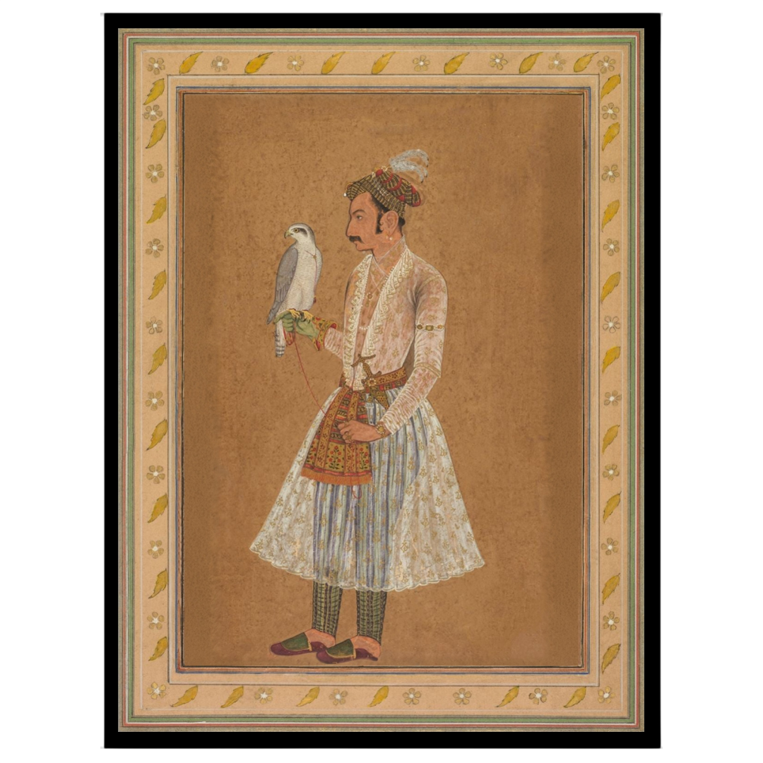 Immerse yourself in the grandeur of Indian royalty with this exquisite artwork featuring Raja Jagat for space