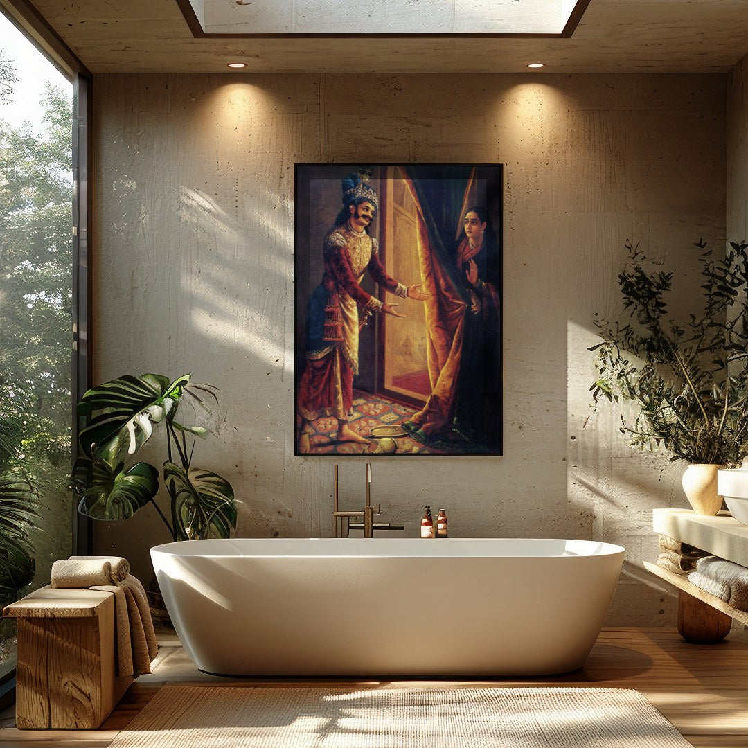 Immerse yourself in the opulence and drama of a historical moment captured in this masterpiece. The for Bathroom