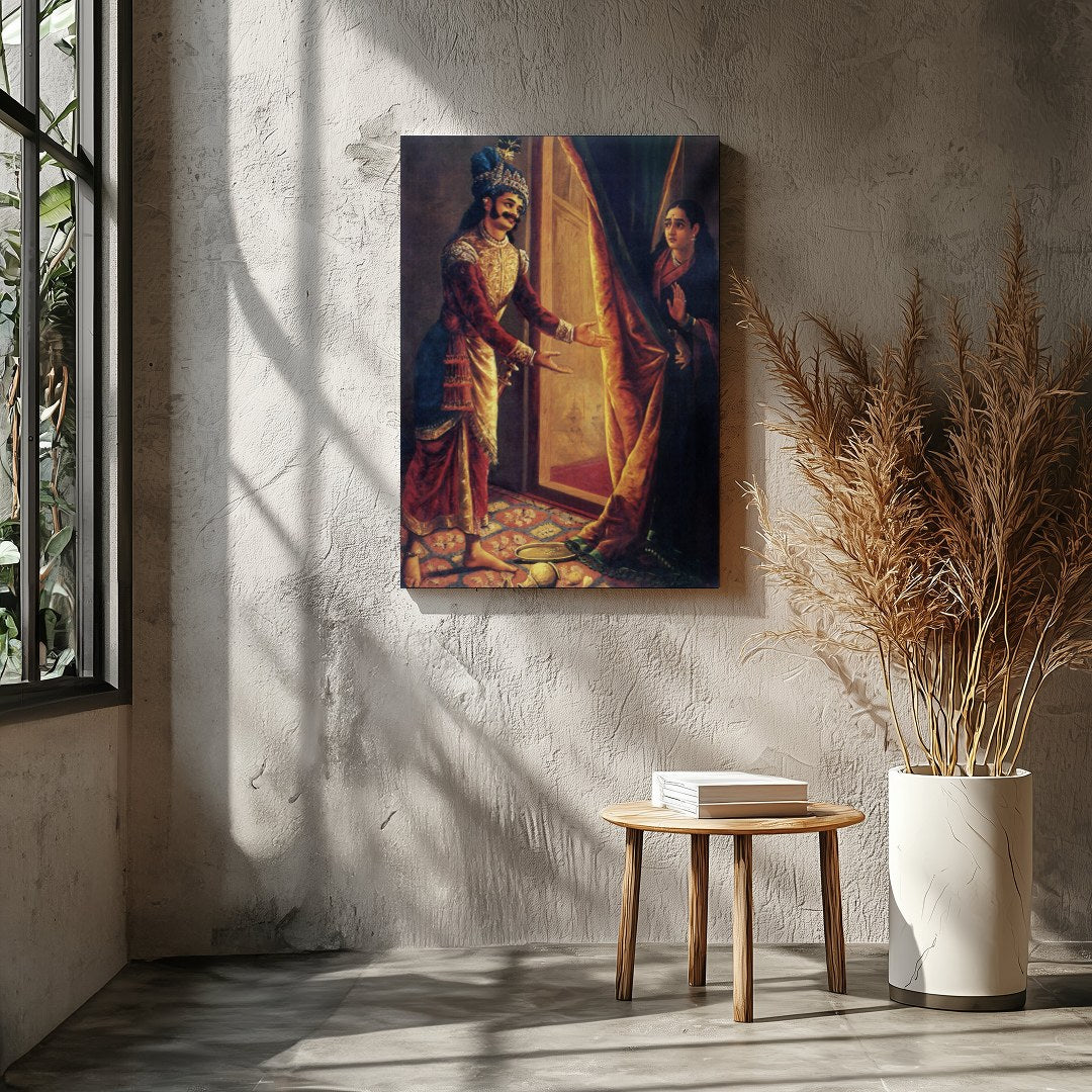 Immerse yourself in the opulence and drama of a historical moment captured in this masterpiece. The for Entrance