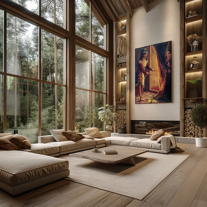 Immerse yourself in the opulence and drama of a historical moment captured in this masterpiece. The for Living Room