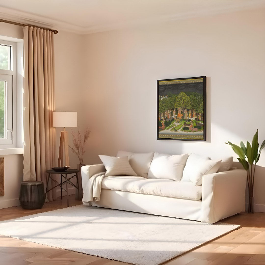 Immerse yourself in the intricate details of this mesmerizing artwork, capturing a moment of divine for Family Room