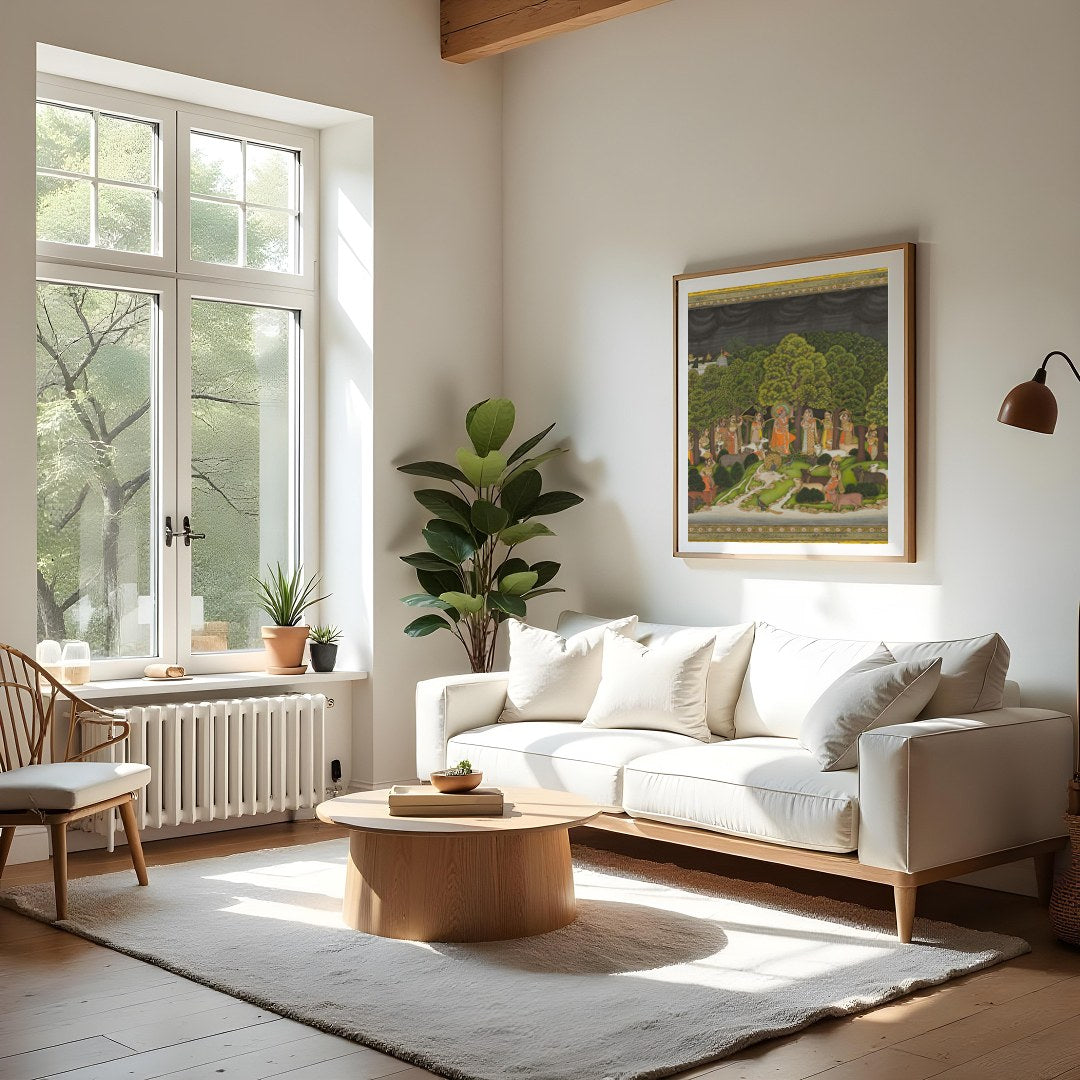 Immerse yourself in the intricate details of this mesmerizing artwork, capturing a moment of divine for Living Room
