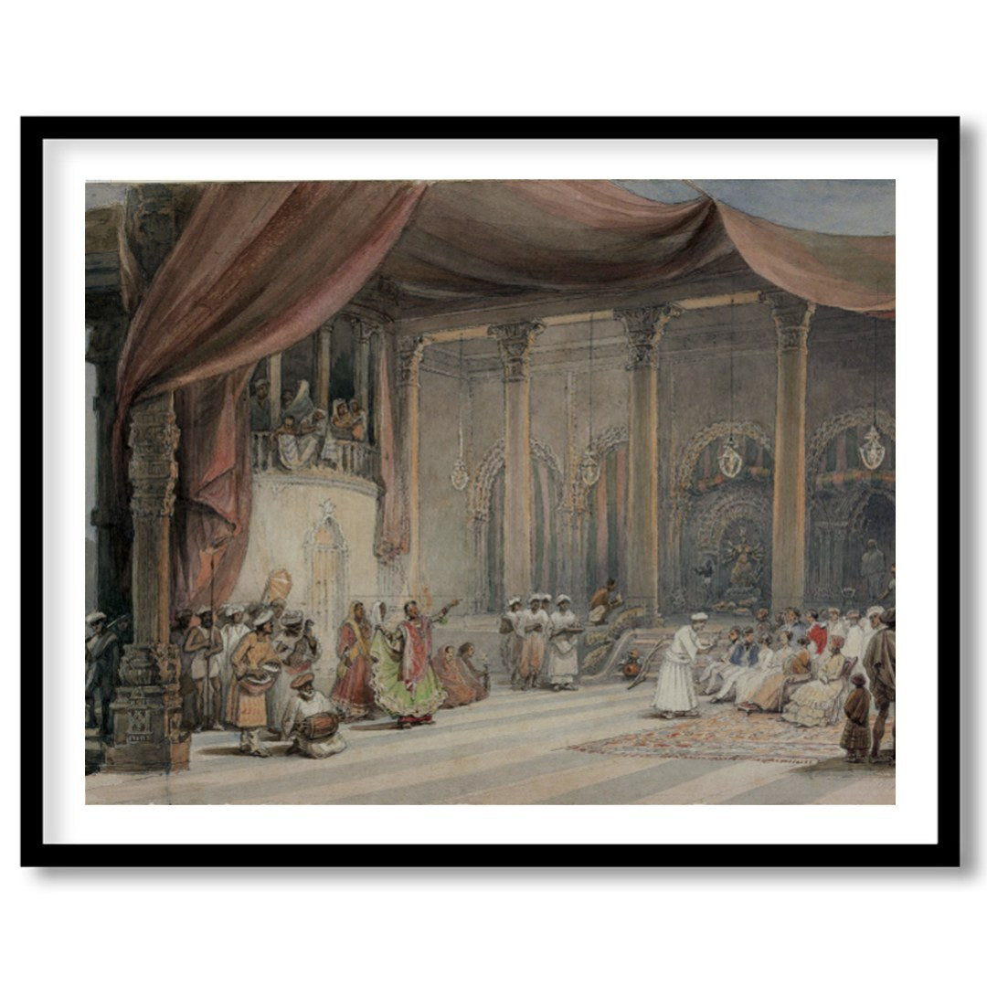 Immerse yourself in the opulence and drama of this intricate artwork depicting a royal gathering for place