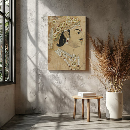 This captivating artwork captures the regal essence of historical portraiture with exquisite for Entrance
