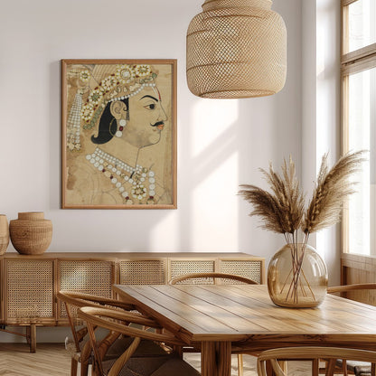 This captivating artwork captures the regal essence of historical portraiture with exquisite for Extra Kitchen