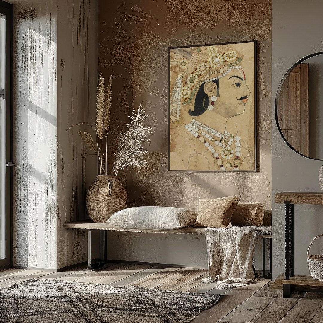 This captivating artwork captures the regal essence of historical portraiture with exquisite for sweet-home