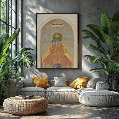 Experience a touch of divine elegance with this beautifully intricate artwork showcasing a for Balcony