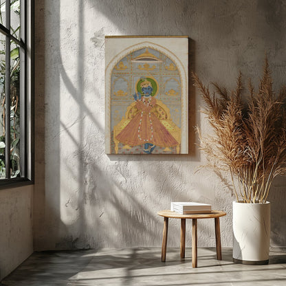 Experience a touch of divine elegance with this beautifully intricate artwork showcasing a for Entrance