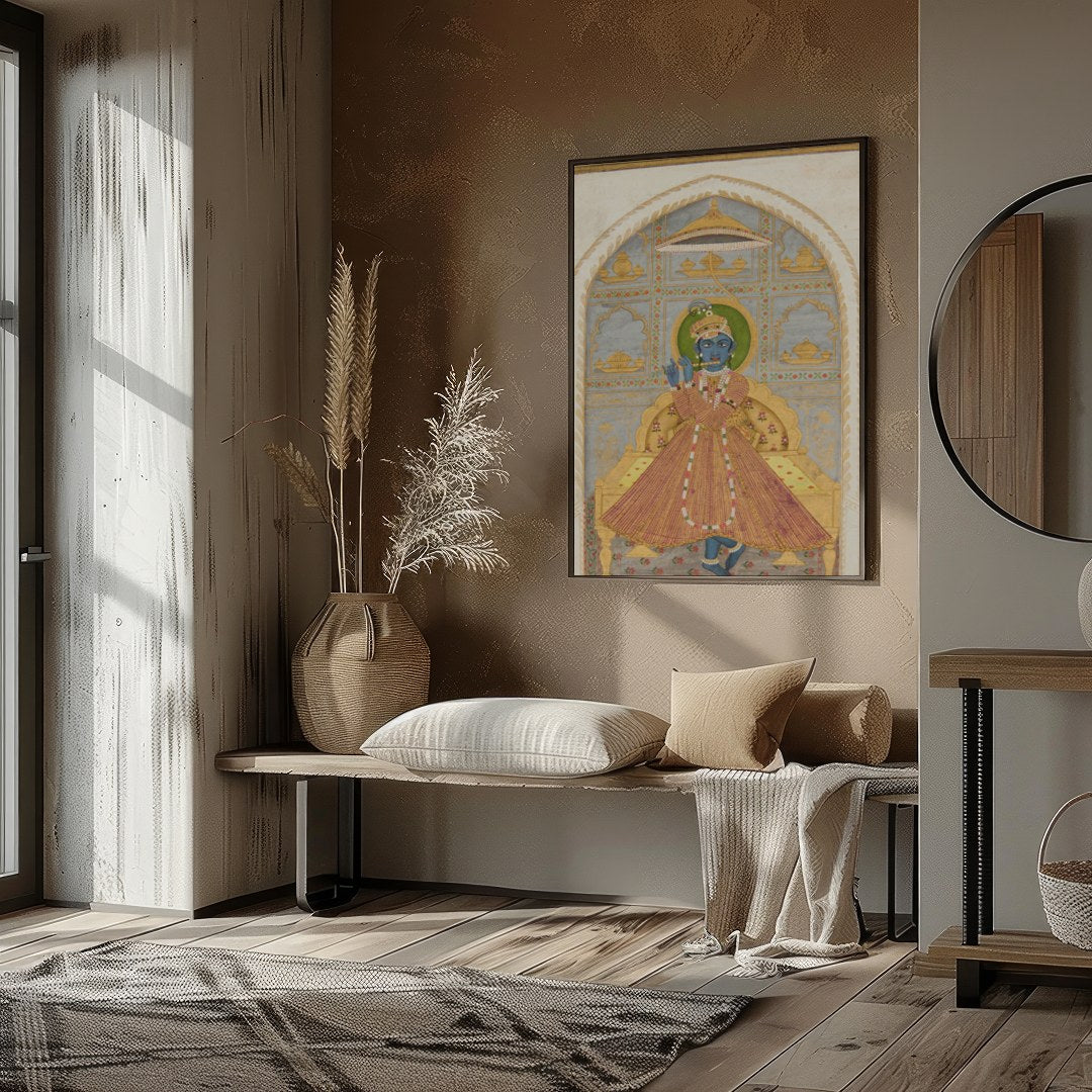 Experience a touch of divine elegance with this beautifully intricate artwork showcasing a for hallway