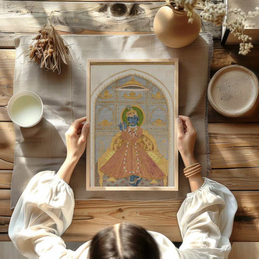 Experience a touch of divine elegance with this beautifully intricate artwork showcasing a for Kitchen