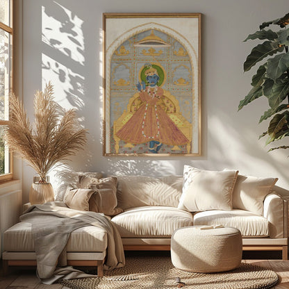 Experience a touch of divine elegance with this beautifully intricate artwork showcasing a for Sitting Area