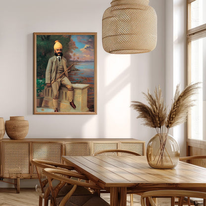 This stunning piece captures a serene moment by the lake, highlighting the elegance of a for Extra Kitchen