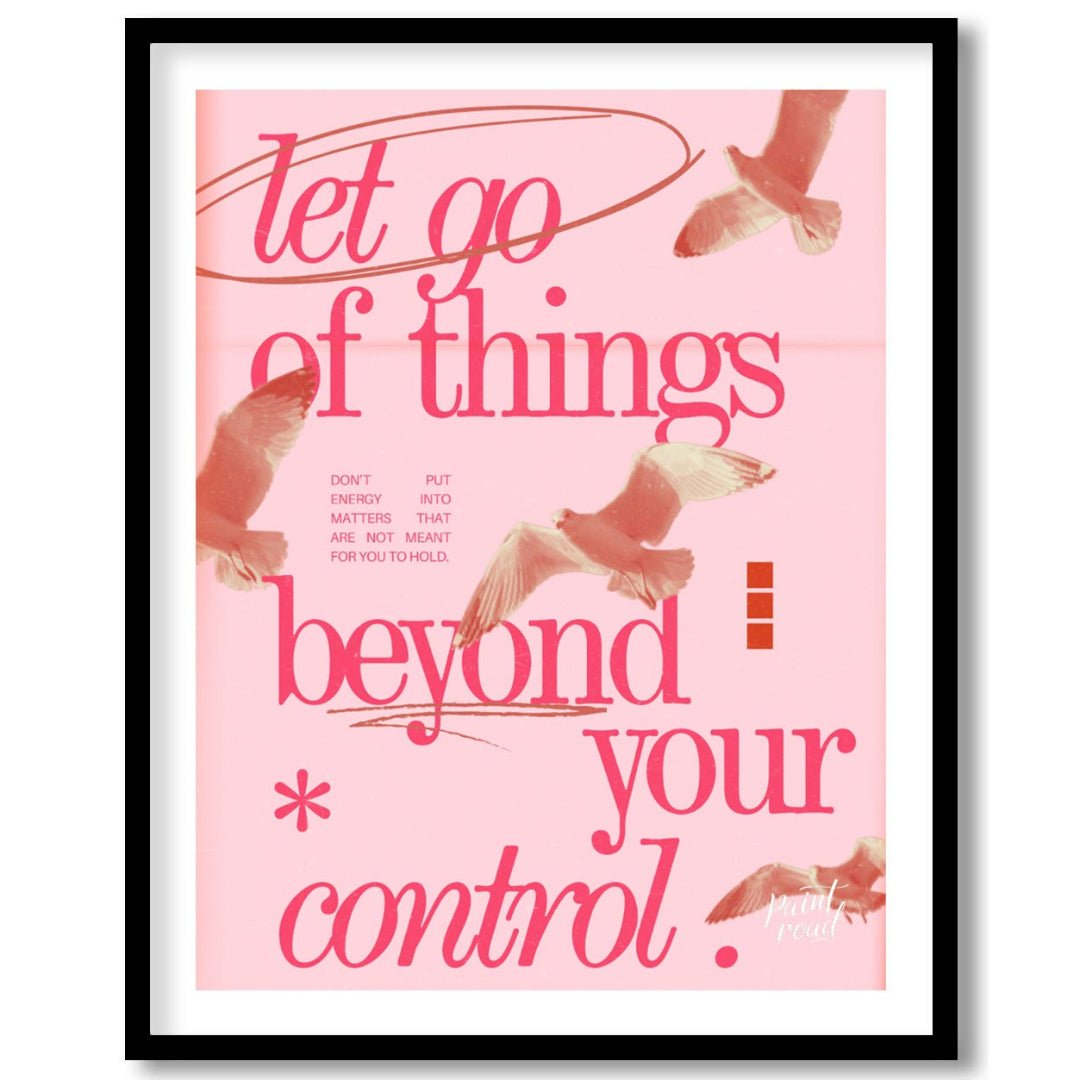 "Release Flight" presents a digital collage with a motivational message against a backdrop of flyin… for house