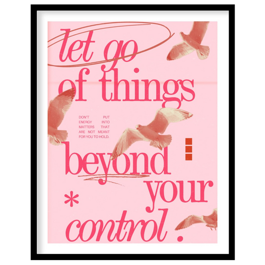 "Release Flight" presents a digital collage with a motivational message against a backdrop of flyin… for house