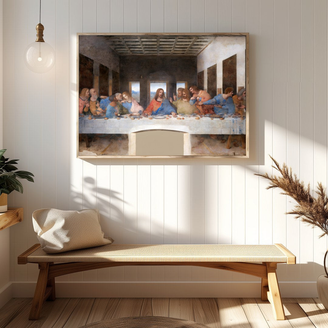 Immerse yourself in the timeless elegance of a Renaissance gathering scene, skillfully reimagined for Hallway