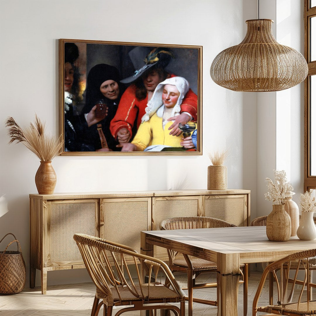 Step into the past with 'Renaissance Revelry', a vibrant work capturing a joyous scene of for Dining
