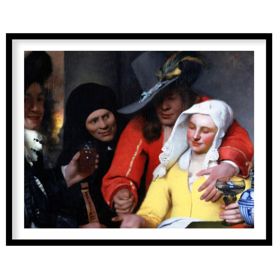 Step into the past with 'Renaissance Revelry', a vibrant work capturing a joyous scene of for place