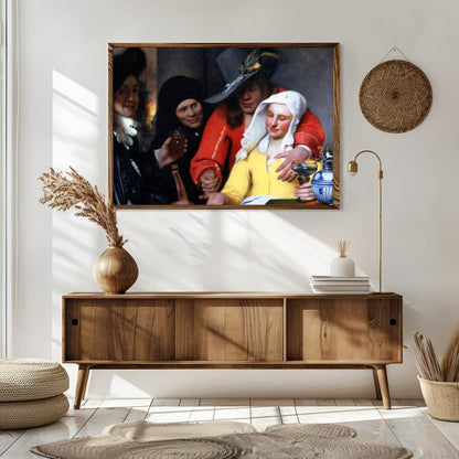 Step into the past with 'Renaissance Revelry', a vibrant work capturing a joyous scene of for Sitting Area