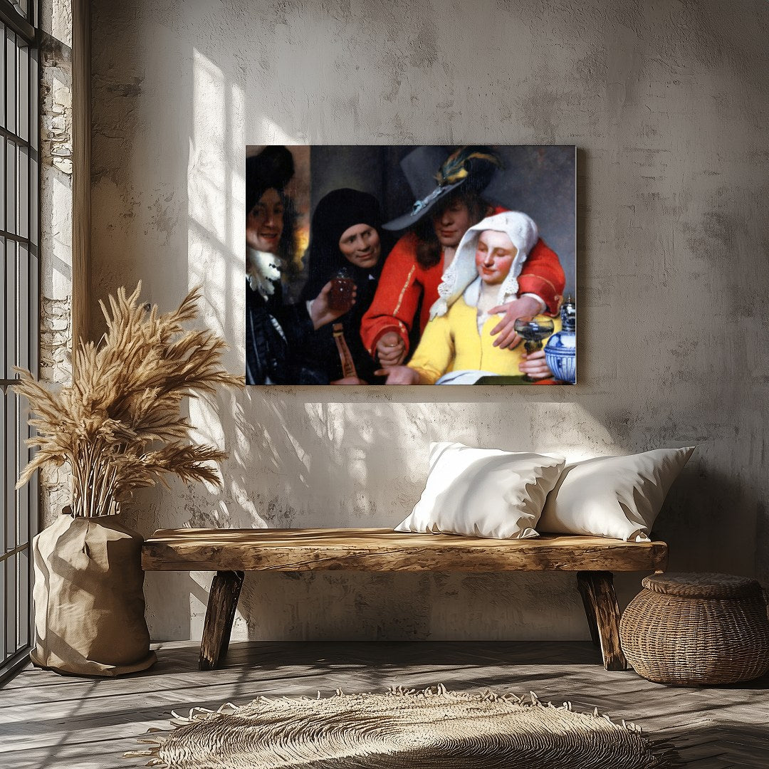 Step into the past with 'Renaissance Revelry', a vibrant work capturing a joyous scene of for Veranda