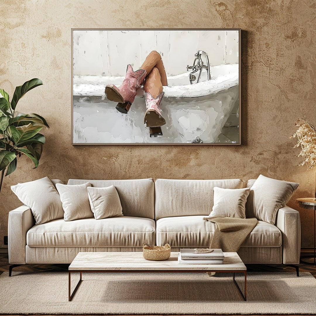 Delight in the playful juxtaposition of rustic charm and modern whimsy with this captivating for Family Room