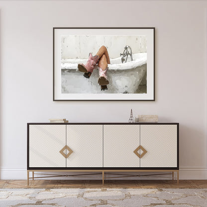 Delight in the playful juxtaposition of rustic charm and modern whimsy with this captivating for Foyer