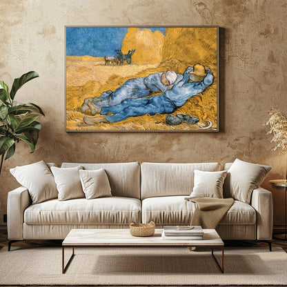 Experience the tranquil beauty of rural life with this captivating artwork depicting resting for Family Room