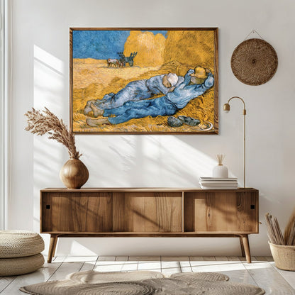 Experience the tranquil beauty of rural life with this captivating artwork depicting resting for Sitting Area