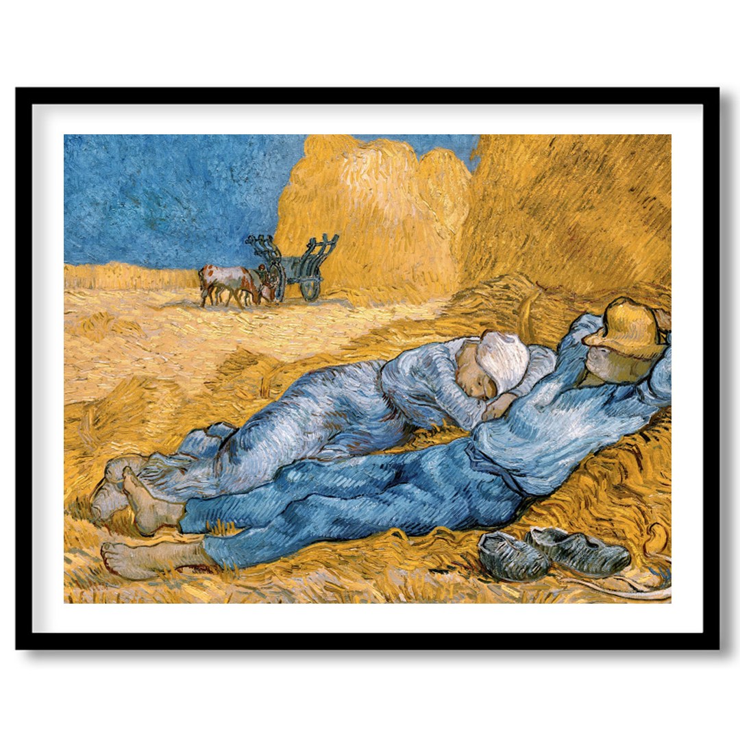 Experience the tranquil beauty of rural life with this captivating artwork depicting resting for studio