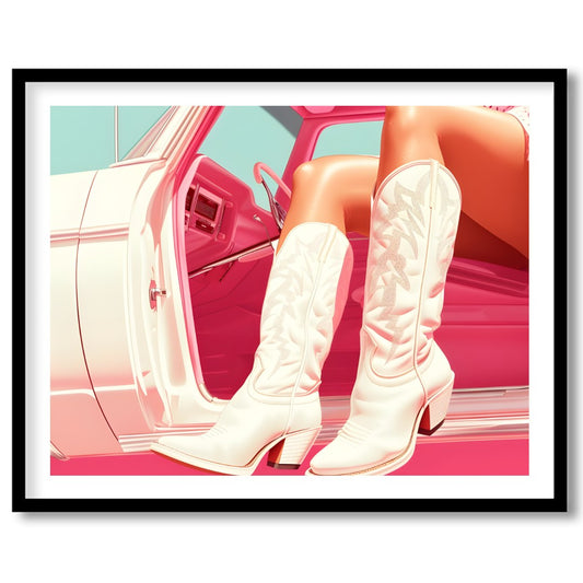 Immerse yourself in a fusion of vintage style and contemporary art with this striking piece. for nook
