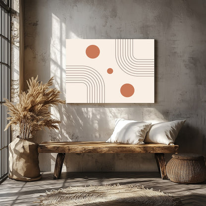 Embrace a minimalist aesthetic with this harmonious blend of geometric lines and circles. The for Veranda