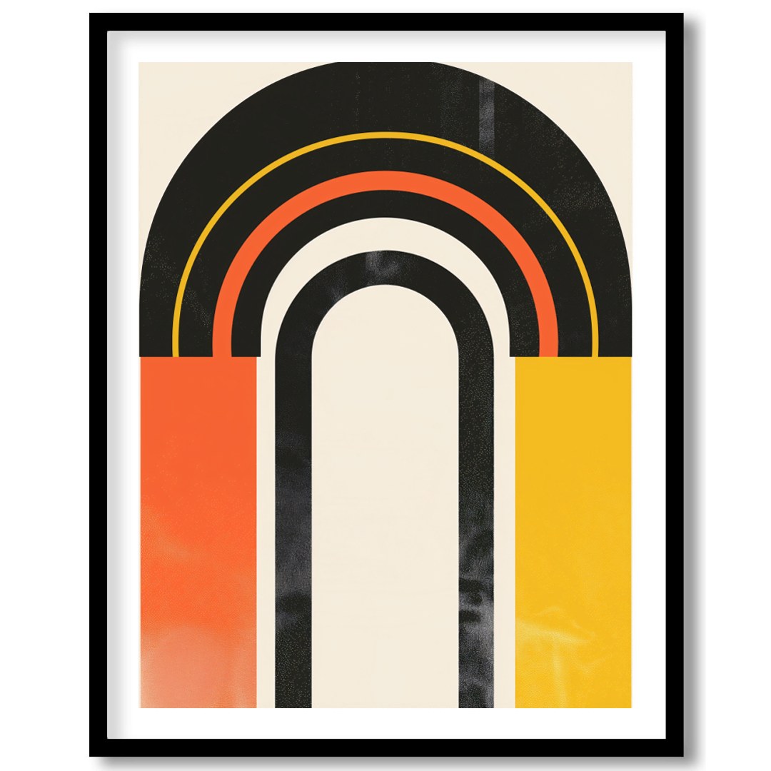 Dive into a world of bold expression with the Retro Spectrum Arch. This captivating piece combines for haven